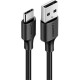 유그린 USB 2.0 C타입 스마트폰 고속 충전 케이블 (블랙) 2m U-60118