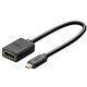 유그린 HDMI / Micro HDMI 변환 케이블 젠더 0.22m U-20134