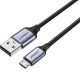 유그린 마이크로 5핀 QC3.0 퀵차지 고속 충전 케이블 메탈 0.25m U-60144