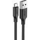 유그린 USB 2.0 마이크로 5핀 케이블 블랙 0.25m U-60134