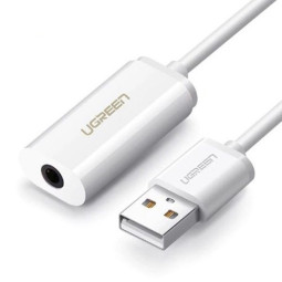 유그린 USB 2.0 to 4극 3.5mm 스테레오 오디오 컨버터 U-30712