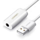 유그린 USB 2.0 to 4극 3.5mm 스테레오 오디오 컨버터 U-30712