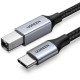 유그린 USB 2.0 C to B 프린터 DAC 미디 케이블 3m U-80808