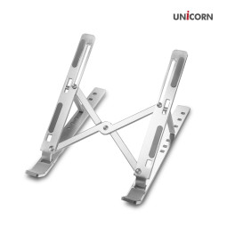 유니콘 LP-250S 휴대용 노트북거치대 받침대 알루미늄 접이식 7단높이조절
