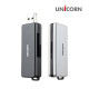 유니콘 XC-770A 실버 USB3.0 멀티카드리더기 슬라이딩방식