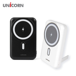 유니콘 무선고속충전 보조배터리 대용량 10000mAh+맥세이프링 PD-10000 화이트