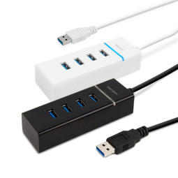 유니콘 RH-3040 화이트 USB3.0 A타입 4포트 USB허브 무전원방식