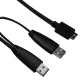 D_IN-USB3.0MicroB형 케이블 0.8MY형