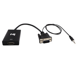 VGA TO HDMI 컨버터젠더 케이블 (오디오 지원)