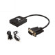 VGA TO HDMI 컨버터젠더 케이블 (오디오 지원)