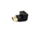 HDMI M/F 하향 90도 꺽임 젠더