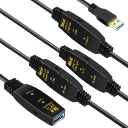 USB 3.0 연장 리피터 25M 무전원(아답터별매)