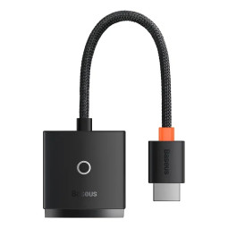 베이스어스 라이트 HDMI to VGA 변환 케이블젠더 블랙(오디오미지원)