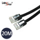 UTP평면 랜케이블 , CAT.6 DIRECT 20M, BLACK(▶검정◀)