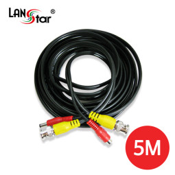 HD Power 고화질 동축케이블, 5M, RG59 BNC M/M, Power M/F