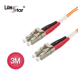 광케이블, 멀티모드(M／M), LC-LC, 3M 주황