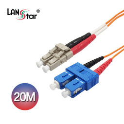 광케이블, 멀티모드(M／M), SC-LC, 20M 주황