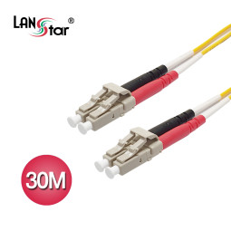 광케이블, 싱글모드(S／M), LC-LC, 30M 노랑색