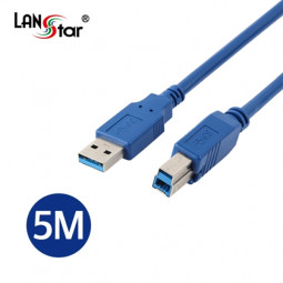 [[USB 3.0]] 케이블 , A／M-B／M, 5M