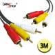 RCA케이블 , 3RCA M／M 3M