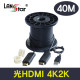 광 hdmi 1.4 광케이블 , HDMI 19P M/M, Black, Optical, 40M