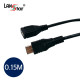 [USB 3.1] 케이블 USB 3.1 C/M-2.0 MICRO B/F 0.15M Black