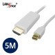 신호변환기, Mini 디스플레이 to HDMI, 4K*2K 30Hz, 5M