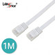 UTP평면케이블 , CAT.6 DIRECT 1M, WHITE(▷흰색◁)