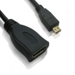 D[20103]HDMI마이크로케이블, HDMI A/F-Micro D/M, 4K 60Hz, 0.15M