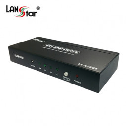 LS-AS204 HDMI 2.0 4：1 선택기 3D [UHD 4K*2K 60Hz 지원]
