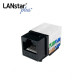 UTP CAT.5E, 8P8C, 키스톤잭 모듈, L-Type, Black