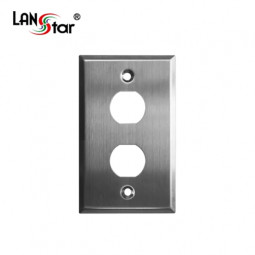방수용,방수 공사 연결용,l wall plate, Stainless steel, 2port, IP67