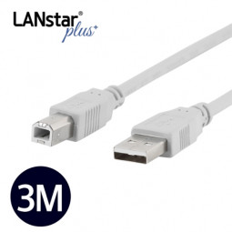 USB 2.0케이블 , A/M-B/M, 3M