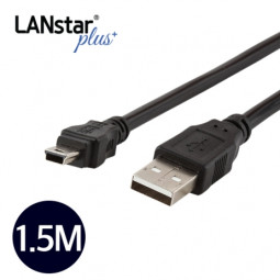 USB 2.0미니케이블 , USB A/M-5PIN Mini, 1.5M