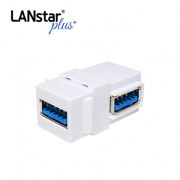 D[70064]Plus-USB3.0 키스톤 커플러 Changer A/F-A/F 90도, White 