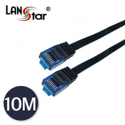 D[10974] CAT.7 UTP 기가 랜 케이블 평면(FLAT)10M (연선/검정)