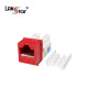 키스톤잭 모듈, CAT.5E 8P8C, Slim type, Red 대만산