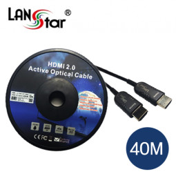 HDMI 2.0a 옵티컬 하이브리드 광케이블 , 19P M/M, Black, 4K*2K 60Hz 40M