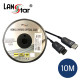 HDMI REAL 2.0 하이브리드 광케이블 , 19P M/M, Black, 4K*2K 60Hz 10M