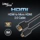 HDMI to Micro HDMI 2.0 케이블 5m , 4K 60Hz (50개)