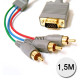 RGB／3R케이블 , HDB15P／M-3RCA／M, 1.5M