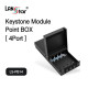 [LANstar] 키스톤 모듈 포인트 박스 4포트 [30524]