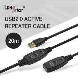 [LANstar] USB2.0 리피터 케이블 20M [30580]