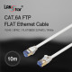 [LANstar] CAT.6A FTP 평면케이블 10m 화이트색상 [30642] (80개)