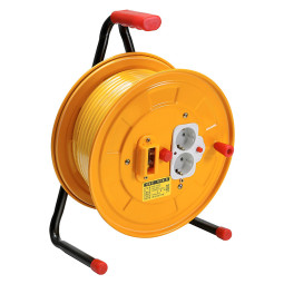 D-S215RN 누전차단 2구접지 케이블 릴 220V 16A 1.5SQ 50호 44m