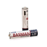 USB 충전식 건전지 AAA 1.5v 555mWh 2알1세트 리튬이온 배터리 AAA-400