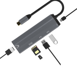 맥북 산성 노트북 PD충전 6IN1 HDMI 카드리더 닌텐도 스위치 지원 명품햅시