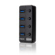 NEXT-704U3 USB3.0 4포트 유전원허브(포트별 전원스위치제공)