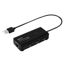 NEXT-UH103LAN USB2.0 유선랜카드 3포트 허브 + 랜포트
